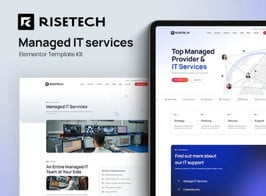 Risetech – Managed IT Services Elementor Template Kit