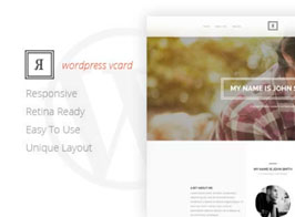 RIVAL One Page Vcard WordPress Theme