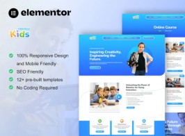 RoboticaKids – Kid Robotic School Elementor Pro Template Kit