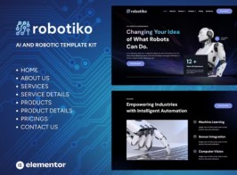 Robotiko – Robotic & AI Elementor Template Kit