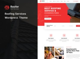 Roofer – Roofing Services WordPress Theme + RTL
