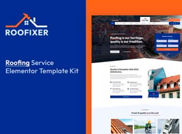 Roofixer – Roofing Service Elementor Pro Template Kit