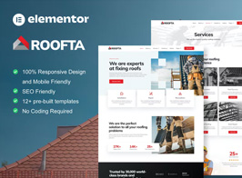 Roofta – Roofing Services Elementor Template Kit