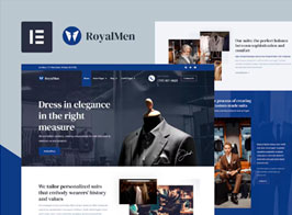 RoyalMen – Tailored Suits Elementor Pro Template Kit
