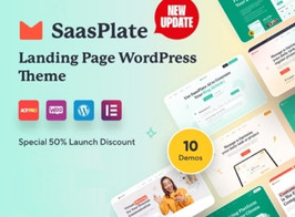 SaasPlate – Landing Page WordPress Theme