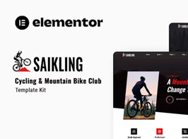Saikling – Cycling Mountain Bike Club Elementor Template Kit