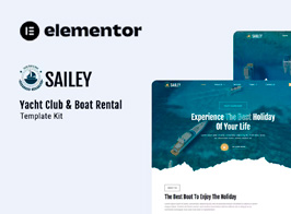 Sailey – Yacht Club & Boat Rental Elementor Template Kit
