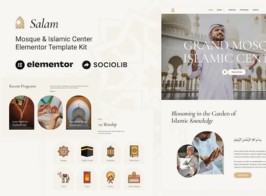 Salam – Mosque Islamic Center Elementor Template Kit