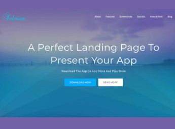 Salmon – One Page App WordPress Theme