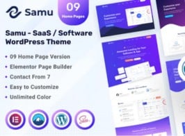 Samu – SaaS & Software WordPress Theme