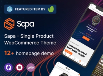 Sapa – Product Landing Page WooCommerce Theme