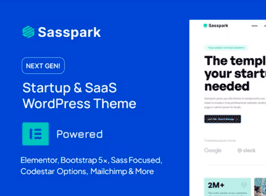 Sasspark – Startup WordPress Theme