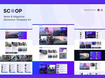 Scoop – News & Magazine Elementor Pro Template Kit