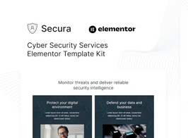Secura – Cyber Security Services Elementor Template Kit