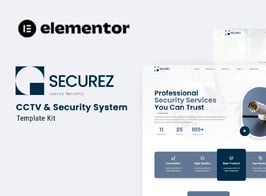 Securez – CCTV & Security System Elementor Template Kit