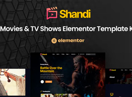 Shandi – Movies & TV Shows Elementor Template Kit