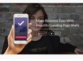 Shefa – One Page App WordPress Theme