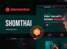 Shomthai – Matrial Art Elementor Template Kit