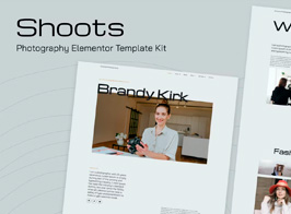 Shoots – Photography Kit de Templates para Elementor