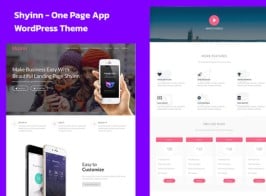 Shyinn – One Page App WordPress Theme
