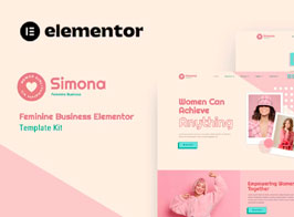 Simona – Feminine Business Elementor Template Kit