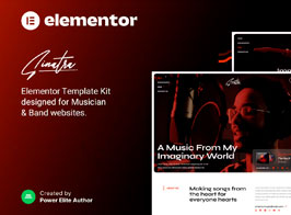 Sinatra – Musician & Band Elementor Template Kit