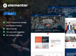 Skoola – University & School Education Elementor Pro Template Kit
