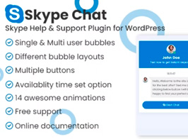 Skype Chat Support Pro WordPress Plugin