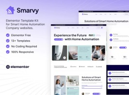 Smarvy — Smart Home Automation Company Elementor Template Kit