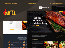 Smoky Grill – Restaurant & Cafe Elementor Pro Template Kit