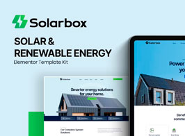 Solarbox – Solar & Renewable Energy Elementor Template Kit
