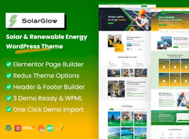 Solarglow – Solar & Renewable Energy WordPress Theme