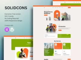 Solidcons – Construction & Industry Elementor Template Kit