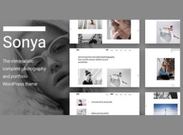 Sonya – Photography WordPress Theme