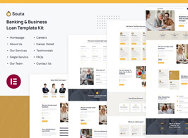 Souta – Banking & Business Loan Elementor Template Kit