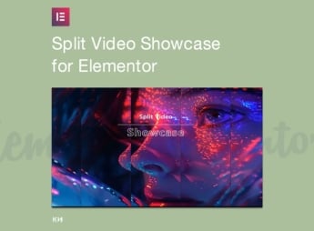 Split Video Showcase For Elementor