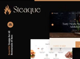 Steaque | Restaurant and Cocktail Bar WordPress Theme