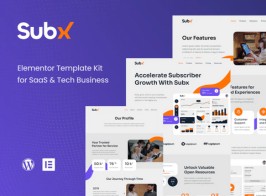 Subx – SaaS Elementor Template Kit