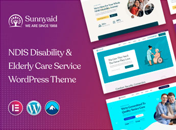 Sunnyaid – NDIS Disability & Elderly Care Service WordPress Theme