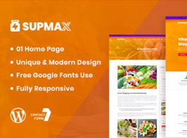 Supmax – Health & Supplement WordPress Theme