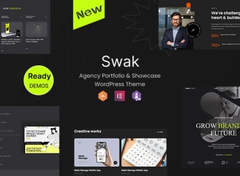 Swak – Agency Portfolio & Showcase WordPress Theme