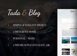 Tada & Blog – Personal WordPress Theme