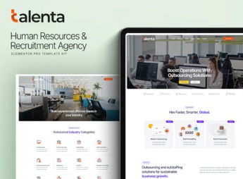 Talenta – Human Resources & Recruitment Agency Elementor Template Kit