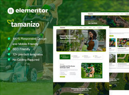 Tamanizo – Gardening & Landscape Elementor Template Kit
