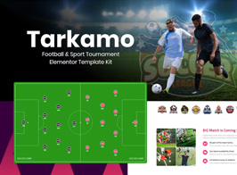 Tarkamo – Football & Sport Tournament Elementor Template Kit