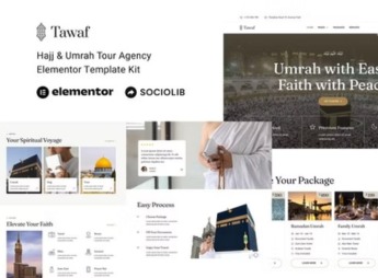 Tawaf – Hajj & Umrah Tourism Agency Elementor Template Kit