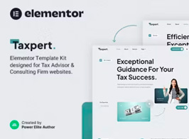 Taxpert – Tax Advisor & Consulting Elementor Template Kit