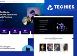 Techies – Technology Branding Agency Elementor Pro Template Kit