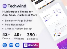 Techwind – Multipurpose Landing Page WordPress Theme