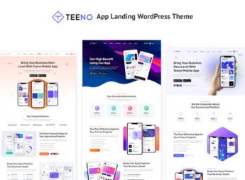 Teeno – App Landing WordPress Theme